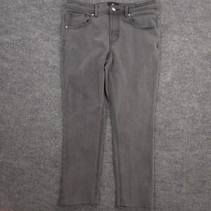 Under 5'10 Jeans Mens 32X28 Gray Tapered‎ Stretch 5 Pocket Denim Preppy Casual